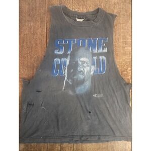 Vintage 90s Stone Cold Steve Austin Bottom Line Sleeveless Thrasher Sz Xl Wwf/e